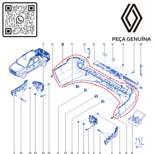 RN 29136R 850229136R PARACHOQUE T OROCH SEM SENSOR 3